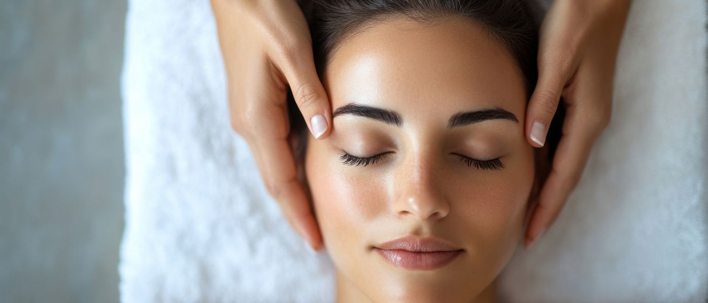 Mujer sometiéndose a un tratamiento de rejuvenecimiento facial en Clínica ME Madrid