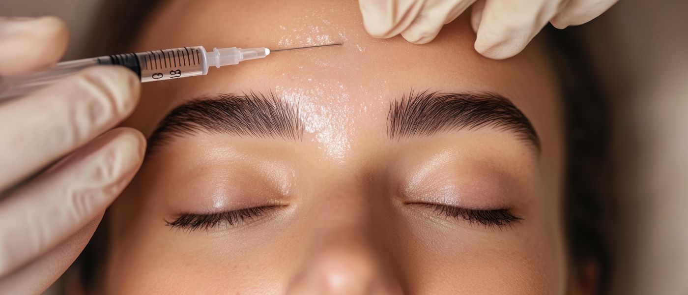 Mujer sometiéndose a un tratamiento de rejuvenecimiento facial con neuromoduladores